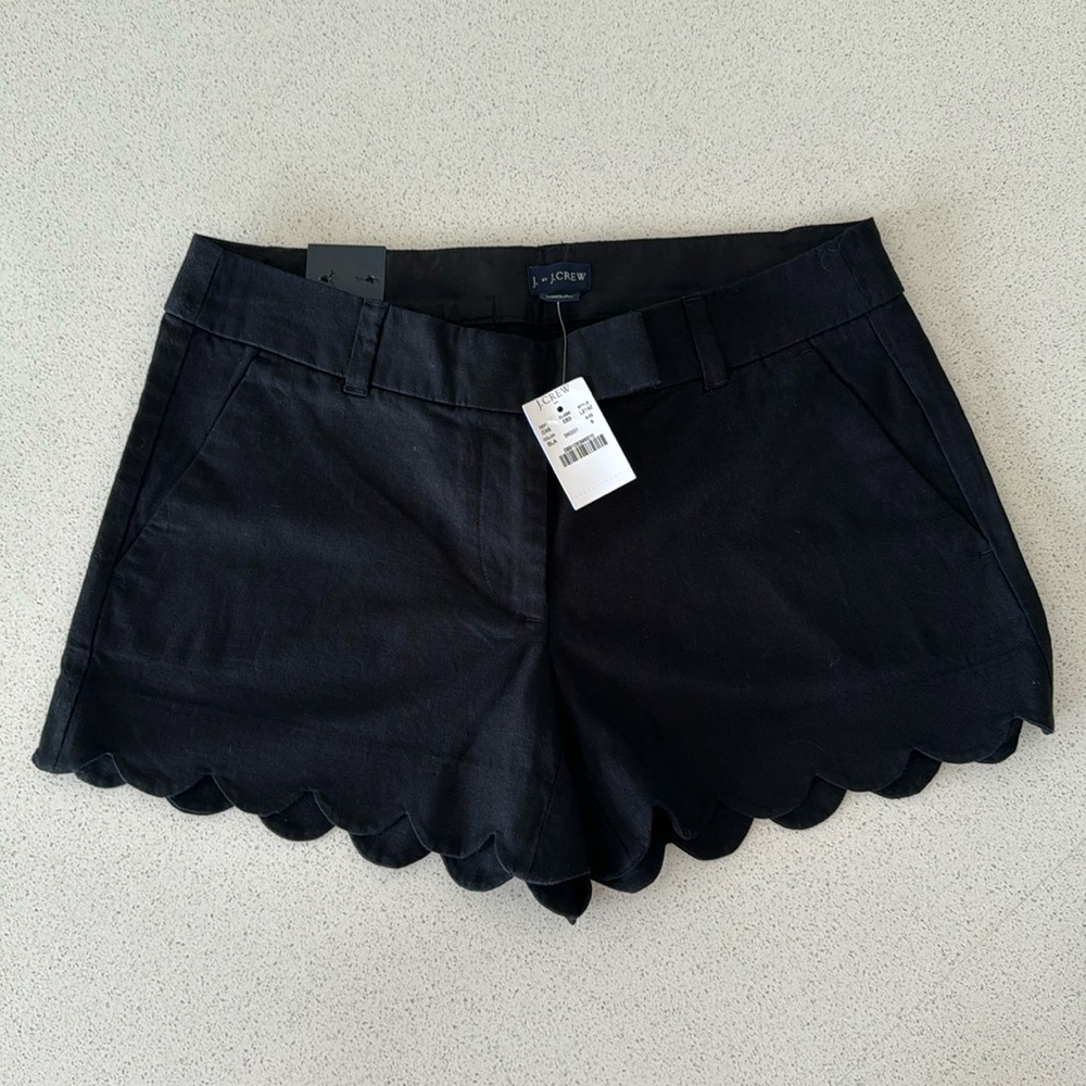 NWT J. Crew 4” Scallop Shorts Size 6